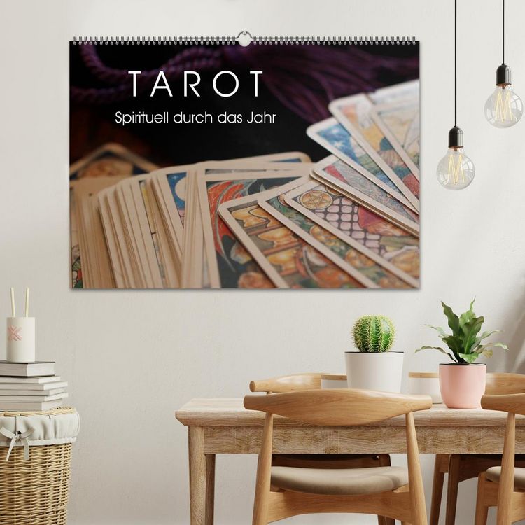 Produktbild: Tarot. Spirituell durch das Jahr (Wandkalender 2026 DIN A2 quer), CALVENDO Monatskalender