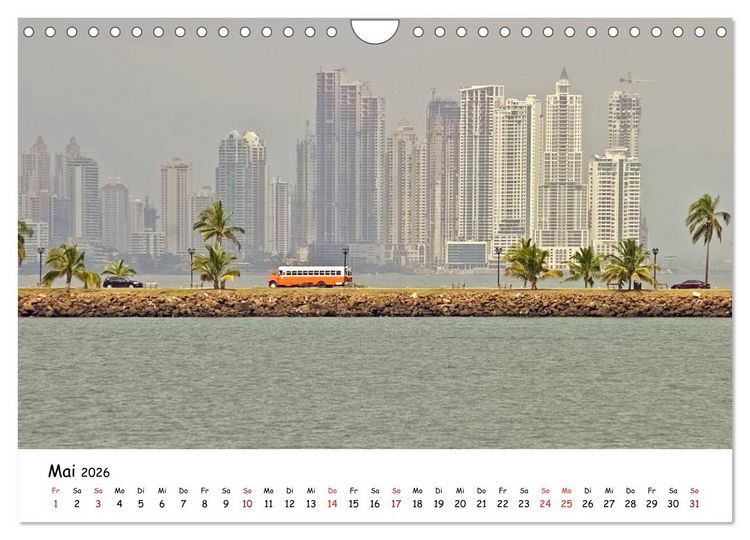 Produktbild: Panama - Finanzwelt und Naturparadies (Wandkalender 2026 DIN A4 quer), CALVENDO Monatskalender