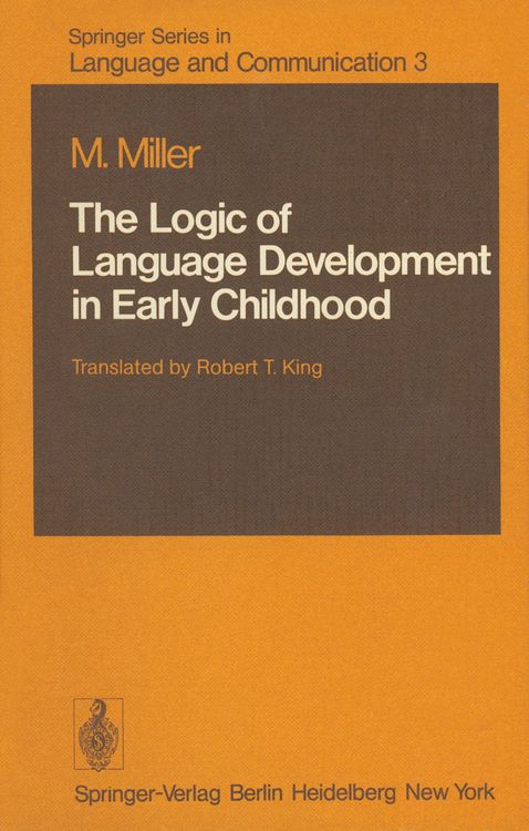 Produktbild: The Logic of Language Development in Early Childhood