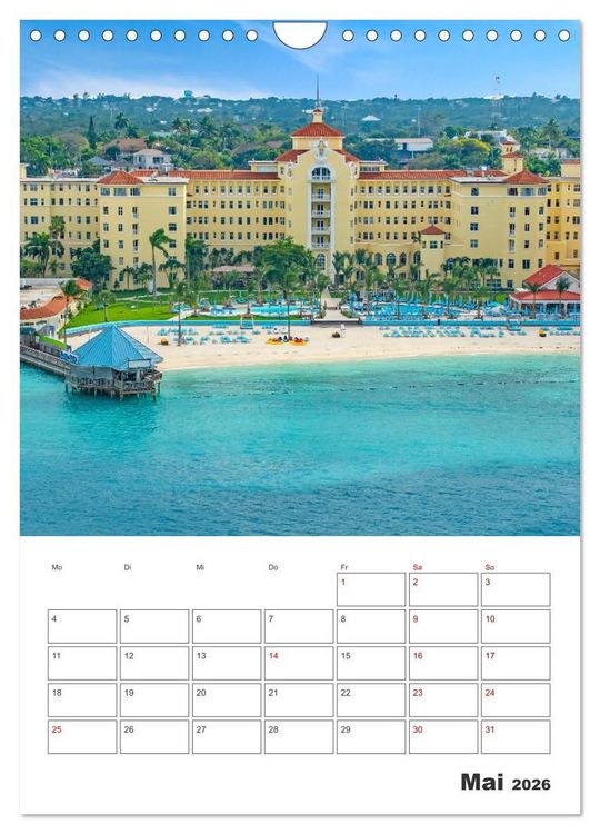 Produktbild: Nassau - Reiseplaner (Wandkalender 2026 DIN A4 hoch), CALVENDO Monatskalender