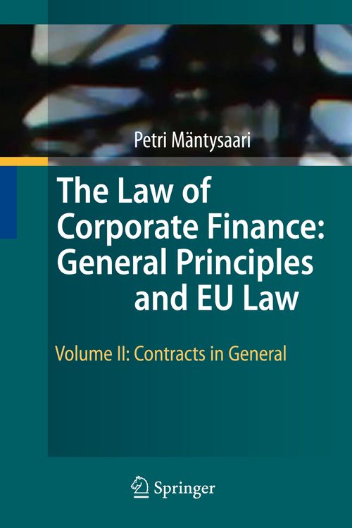 Produktbild: The Law of Corporate Finance: General Principles and EU Law