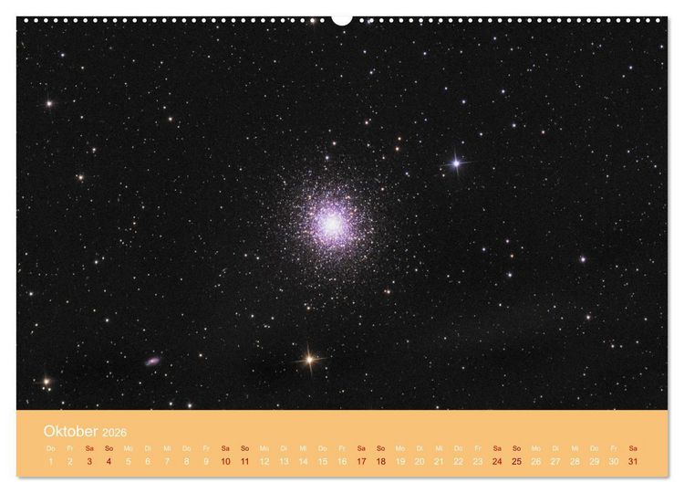 Produktbild: Havel-Sternwarte Weltallkalender (hochwertiger Premium Wandkalender 2026 DIN A2 quer), Kunstdruck in Hochglanz