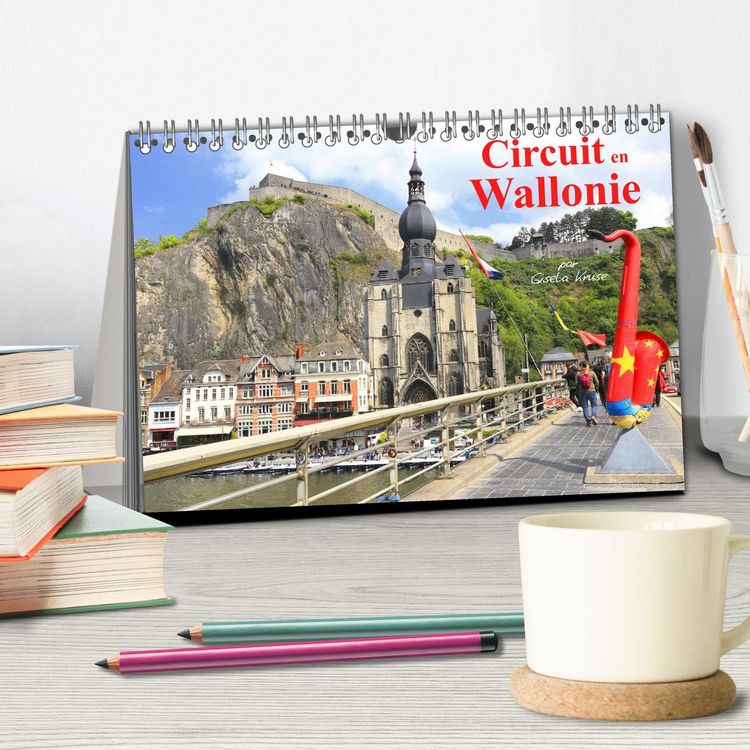 Produktbild: Circuit en Wallonie (Calendrier de bureau 2026 DIN A5 vertical), CALVENDO calendrier mensuel