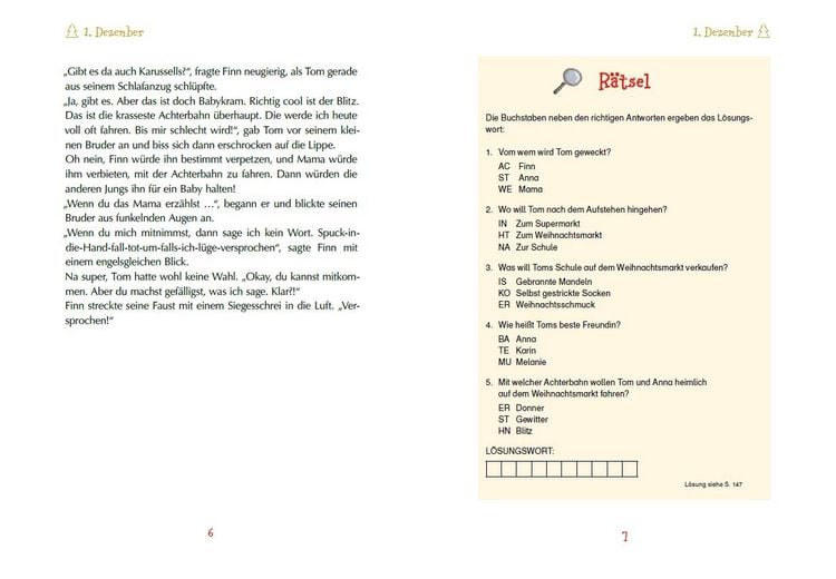 Produktbild: Drei Weihnachtsdetektive auf hei&szlig;er Spur. Ein Krimi-Adventskalender mit 24 R&auml;tseln