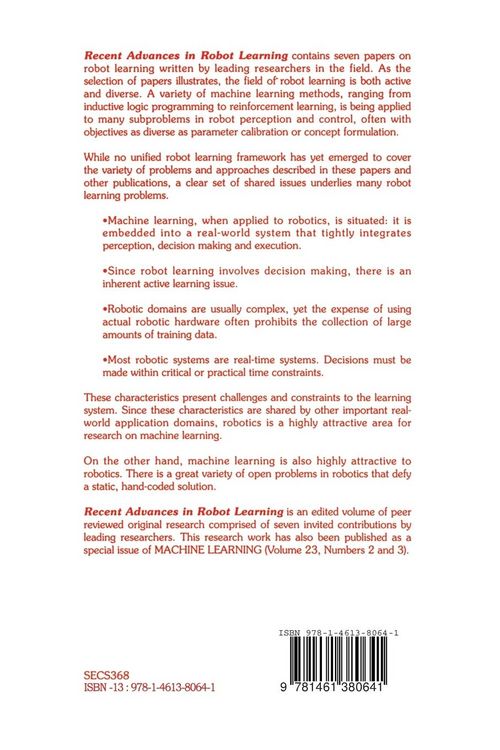 Produktbild: Recent Advances in Robot Learning