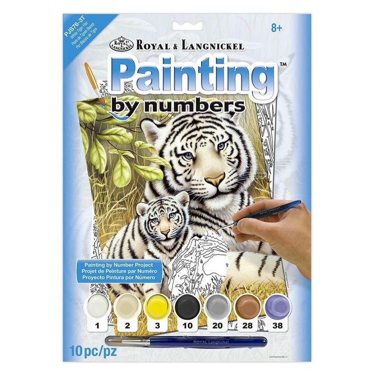 Produktbild: PRACHT Malen nach Zahlen Junior Tiger 33x24cm