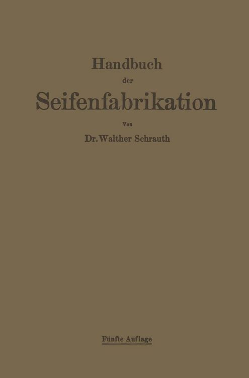 Produktbild: Handbuch der Seifenfabrikation