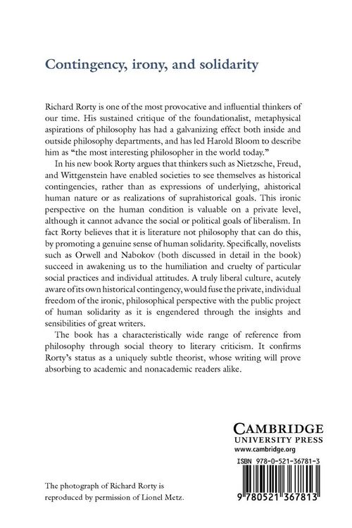 Produktbild: Contingency, Irony, and Solidarity