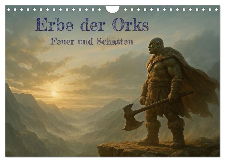 Produktbild: Erbe der Orks. Feuer und Schatten (Wandkalender 2026 DIN A4 quer), CALVENDO Monatskalender
