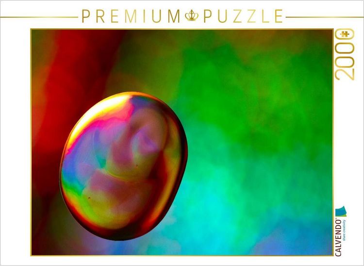 Produktbild: CALVENDO Puzzle Farbrausch mit &Ouml;l und Wasser | 2000 Teile Lege-Gr&ouml;&szlig;e 90x67cm Foto-Puzzle f&uuml;r gl&uuml;ckliche Stunden