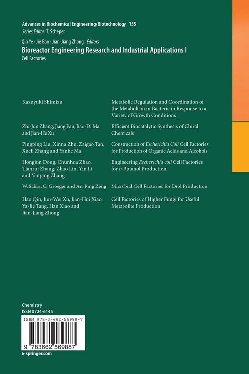 Produktbild: Bioreactor Engineering Research and Industrial Applications I