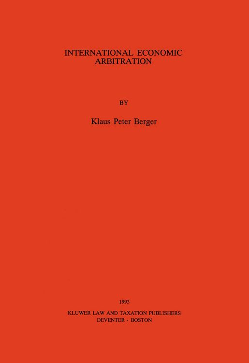Produktbild: International Economic Arbitration