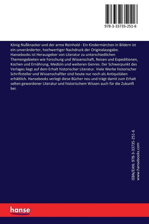 Produktbild: K&ouml;nig Nu&szlig;knacker und der arme Reinhold