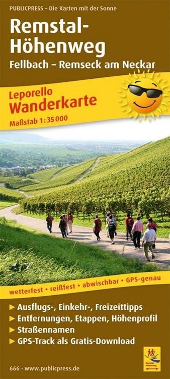 Produktbild: Wanderkarte Remstal-H&ouml;henweg
