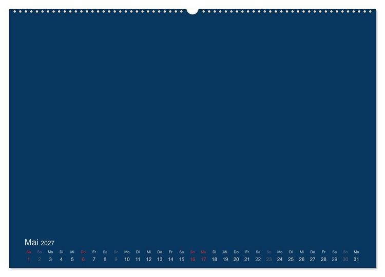 Produktbild: Bastelkalender - Dunkelblau (Wandkalender 2027 DIN A2 quer), CALVENDO Monatskalender