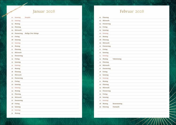 Produktbild: Harry Potter 17-Monats-Kalenderbuch A5 2027 - 17 Monate. Von August 2026 bis Dezember 2027