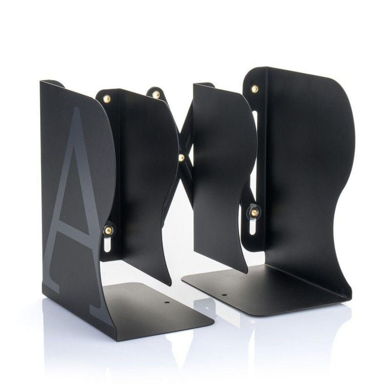 Produktbild: MyLibrary A-Z Metall-Buchregal Schwarz