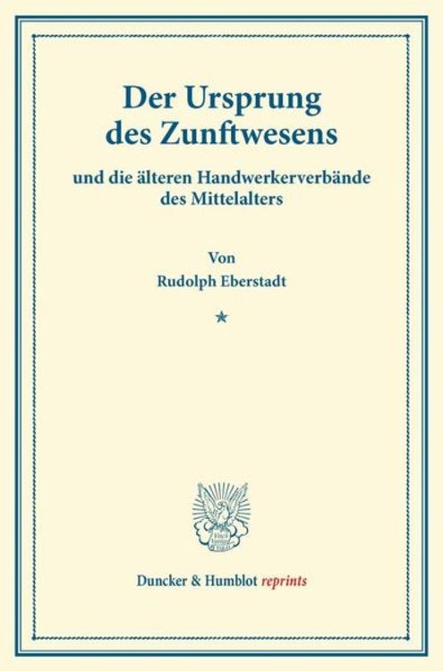 Produktbild: Der Ursprung des Zunftwesens