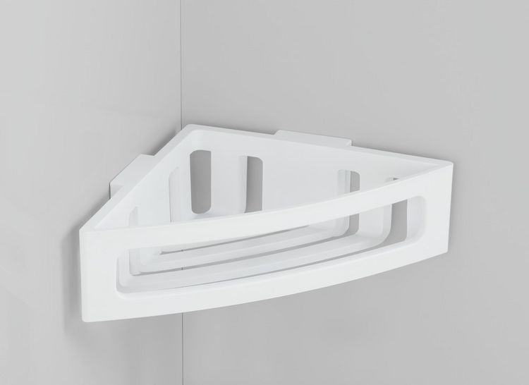 Produktbild: Turbo-Loc&reg; Eckablage Mod. Bralia, Wei&szlig;, befestigen ohne bohren