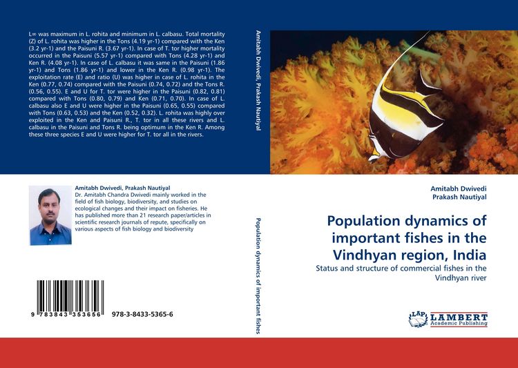 Produktbild: Population dynamics of important fishes in the Vindhyan region, India