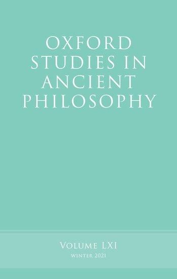 Produktbild: Oxford Studies in Ancient Philosophy, Volume 61