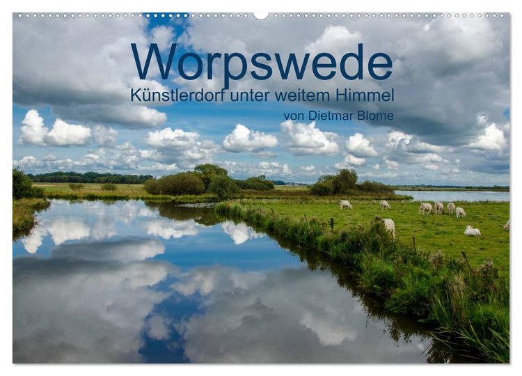Produktbild: Worpswede - K&uuml;nstlerdorf unter weitem Himmel (Wandkalender 2026 DIN A2 quer), CALVENDO Monatskalender