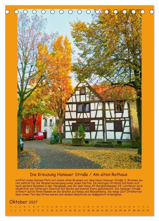 Produktbild: Gut 800 Jahre Burgholzhausen. Ein Ortsportr&auml;t in Wort und Bild 2027 (Tischkalender 2027 DIN A5 hoch), CALVENDO Monatskalender