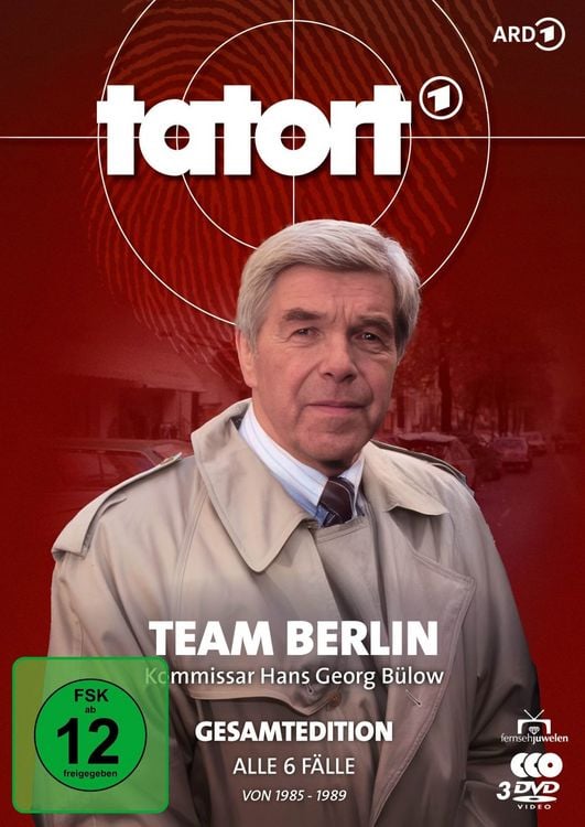 Produktbild: Tatort Berlin - Kommissar Hans Georg B&uuml;low (Heinz Drache) - Gesamtedition (Alle 6 F&auml;lle) (Fernsehjuwelen) [3 DVDs]