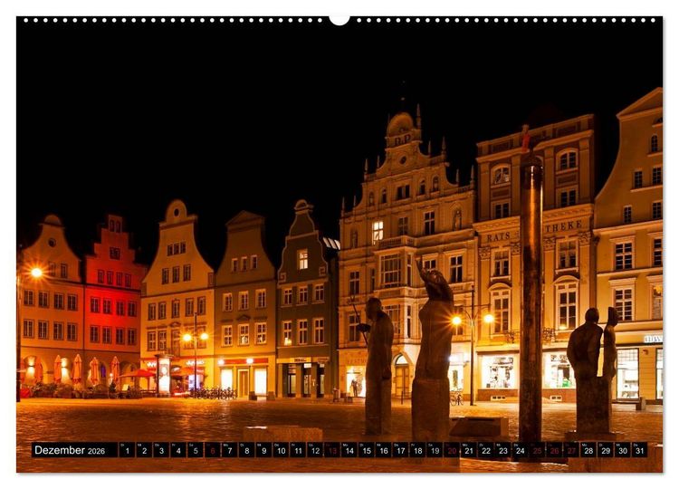 Produktbild: Ostseeperle Rostock (Wandkalender 2026 DIN A2 quer), CALVENDO Monatskalender
