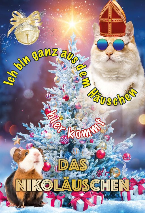 Produktbild: Adventskalender-Kartenset: Lasst uns frech und niedlich sein &ndash; 24 liebe Weihnachtstierchen f&uuml;r dich