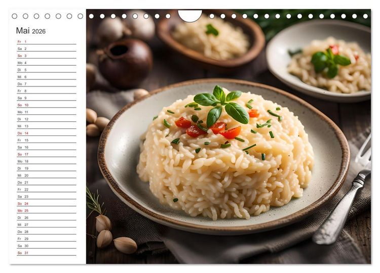 Produktbild: Buongusto Italia - Ein Jahr voller italienischer KI K&ouml;stlichkeiten (Wandkalender 2026 DIN A4 quer), CALVENDO Monatskalender