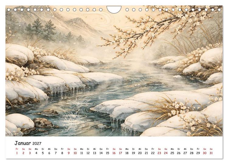 Produktbild: Jahreszeitenspiel (Wandkalender 2027 DIN A4 quer), CALVENDO Monatskalender