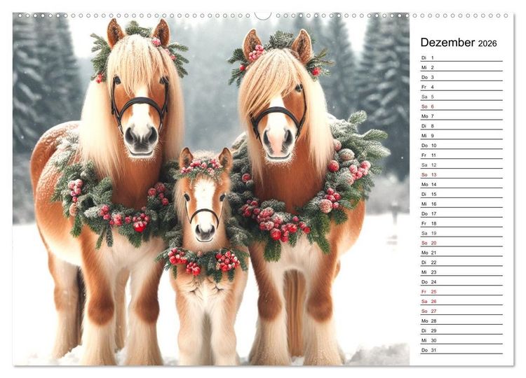 Produktbild: Tinker Tr&auml;ume - Ein Jahr auf zauberhaften Weiden (hochwertiger Premium Wandkalender 2026 DIN A2 quer), Kunstdruck in Hochglanz