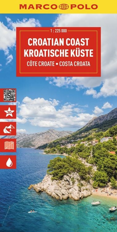 Produktbild: MARCO POLO Reisekarte Kroatische K&uuml;ste 1:225.000