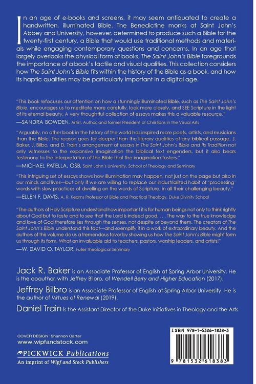 Produktbild: The Saint John's Bible and Its Tradition