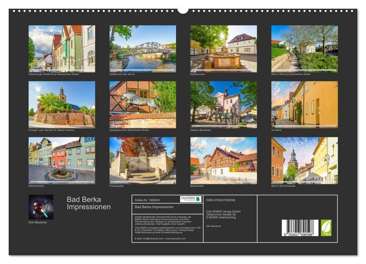 Produktbild: Bad Berka Impressionen (hochwertiger Premium Wandkalender 2026 DIN A2 quer), Kunstdruck in Hochglanz