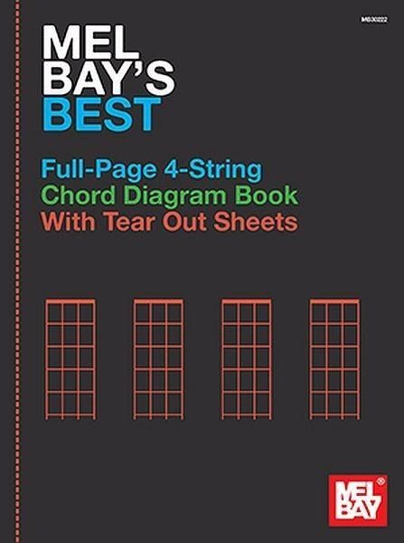 Produktbild: Mel Bay's Best Full-Page 4-String Chord Diagram Book