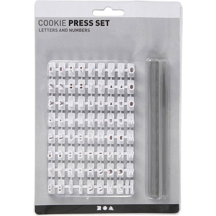 Produktbild: Creativ Company Stempel-Set, Buchstaben, Zahlen, H 6 mm, wei&szlig;, 1 Set