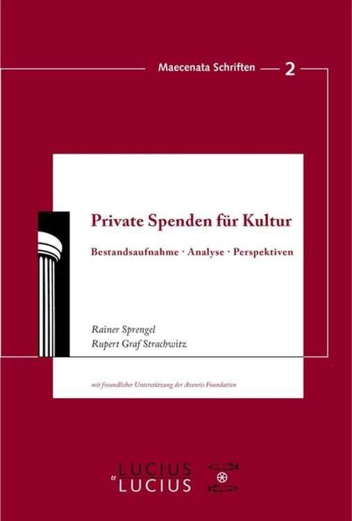 Produktbild: Private Spenden f&uuml;r Kultur
