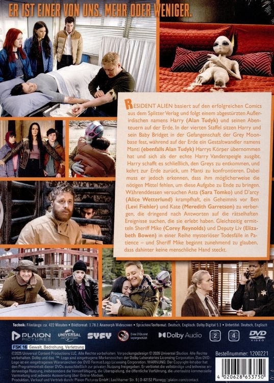 Produktbild: Resident Alien: Staffel 4 [3 DVDs]