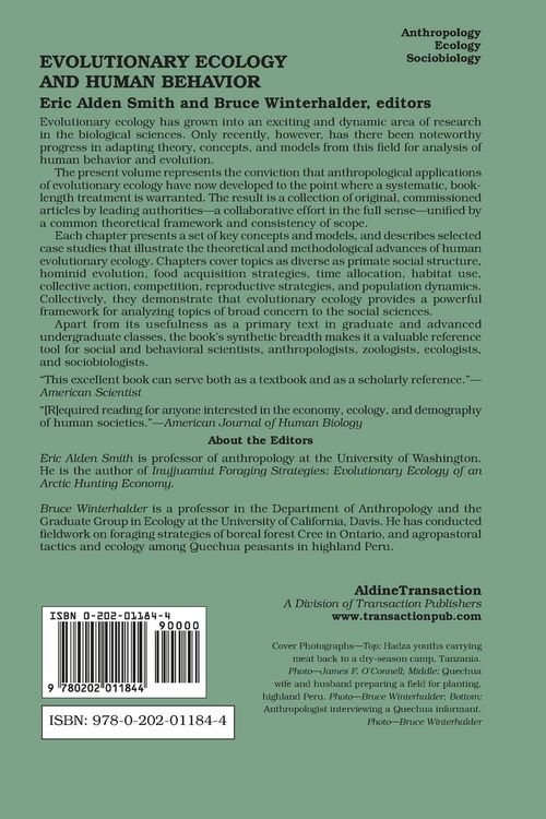 Produktbild: Evolutionary Ecology and Human Behavior