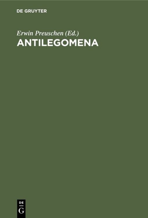 Produktbild: Antilegomena
