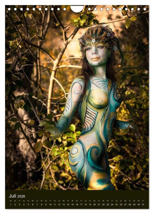 Produktbild: Bodypainting Adventures (Wandkalender 2026 DIN A4 hoch), CALVENDO Monatskalender