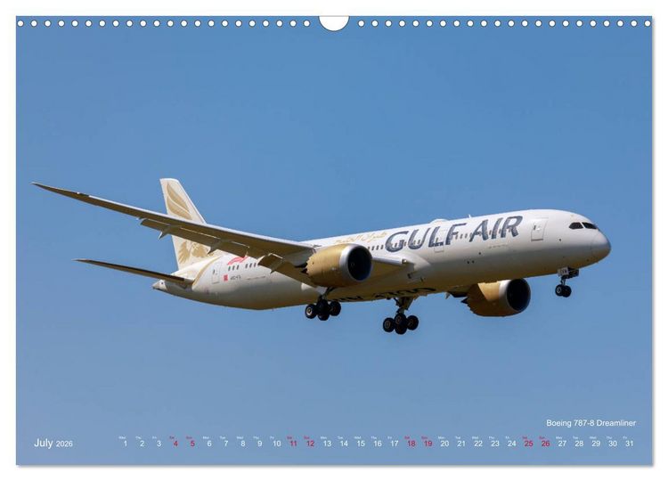 Produktbild: Airliners of the Middle East (Wall Calendar 2026 DIN A3 landscape), CALVENDO 12 Month Wall Calendar