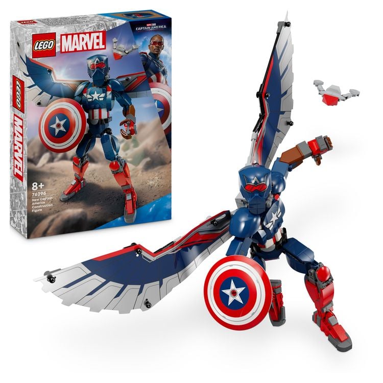 Bild vom Artikel LEGO Marvel New Captain America Baufigur, Superhelden Bauspielzeug 76296 vom Autor 