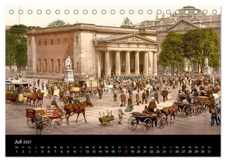 Produktbild: Berlin um 1900 (Tischkalender 2027 DIN A5 quer), CALVENDO Monatskalender
