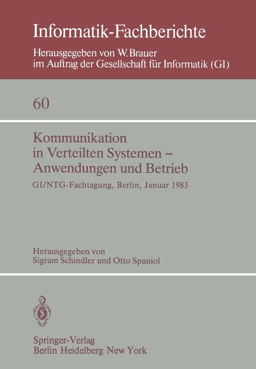 Produktbild: Kommunikation in Verteilten Systemen &mdash; Anwendungen und Betrieb
