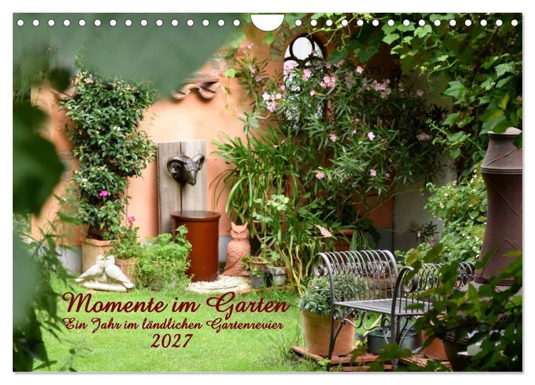Produktbild: Momente im Garten (Wandkalender 2027 DIN A4 quer), CALVENDO Monatskalender