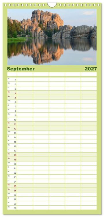 Produktbild: Familienplaner 2027 - Sioux Im Lande von Sitting Bull mit 5 Spalten (Wandkalender, 21 x 45 cm) CALVENDO