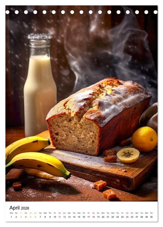 Produktbild: Yummy Bakes (Desk Calendar 2026 DIN A5 portrait), CALVENDO 12 Month DeskCalendar